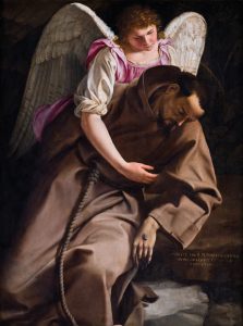 San Francesco Sorretto Da Un Angelo(1612-1614)_Orazio Gentileschi