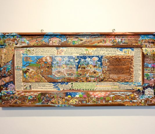 Obras do artista Zezinho Angrisano que integram a exposição "Janelas do Sertão". Fotos - Ronaldo Oliveira/Divulgação