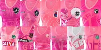 Clubes lançam camisas rosas em outubro