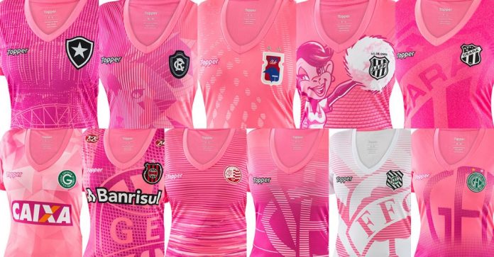 Clubes lançam camisas rosas em outubro