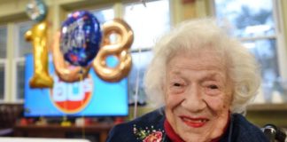 A americana Sylvia Goldscholl, de Nova Jersey, 108 anos, talvez seja a mulher mais velha do mundo a se recuperar da Covid-19. Foto - Divulgação