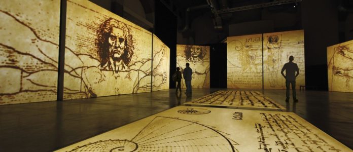 Imagem da Exposição Leonardo Da Vinci - 500 anos de um gênio. Foto - MIS-dIvulgação