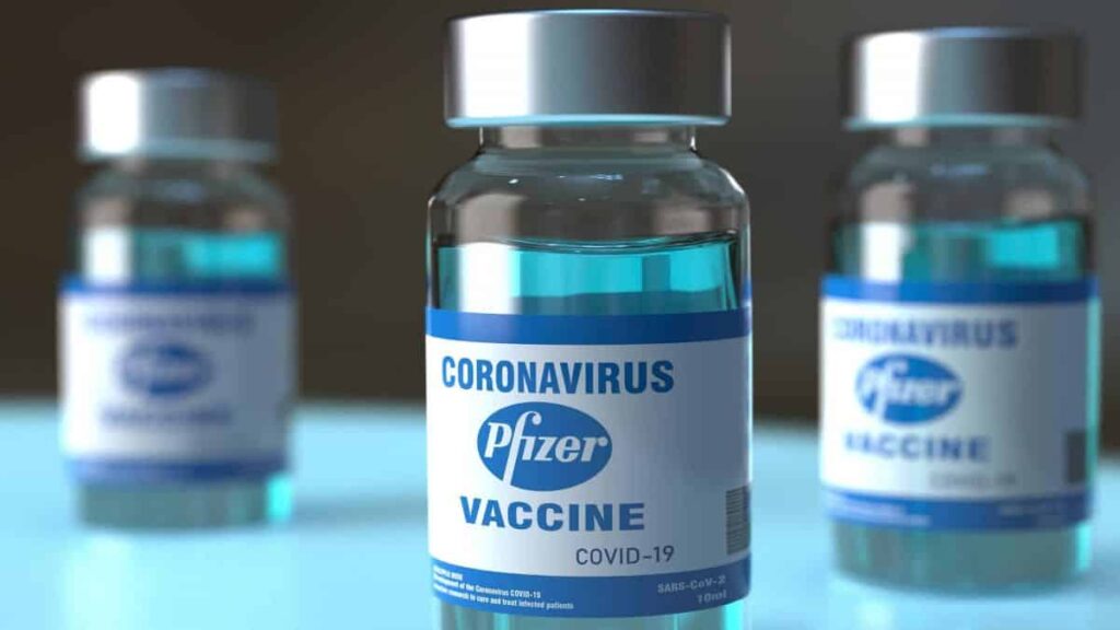 Pfizer e BioNTech anunciam conclusão de testes de sua vacina contra covid: imunizante tem eficácia de 95%. Foto - Pfizer - divulgação