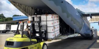 Aviões da Força Aérea Brasileira (FAB) começaram a entregar aos Estados vacinas contra a Covid. Foto - FAB - Divulgação