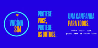 Campanha para estimular vacinação contra Covid-19 no Brasil é patrocinada por consórcio de imprensa. Imagem - divulgação