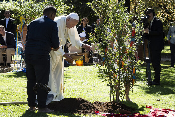 Papa Francisco lança no Vaticano campanha em defesa do Planeta Terra. Foto: Movimento Católico Global pelo Clima