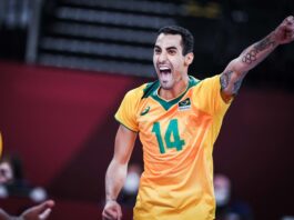 Jogador de vôlei Douglas Souza é craque nas quadras, fenômeno nas redes sociais e tem convite para participar do BBB. Fotos - redes sociais.