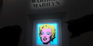 Retrato de Marlyn Monroe pintado por Andy Warhol foi vendido por 1 bilhão de reais. Foto - redes sociais