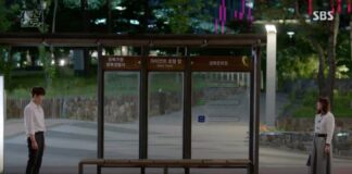 Os pontos de ônibus, sempre limpos e bem-cuidados, são uma constante nos doramas da Coreia do Sul. Imagem - redes sociais