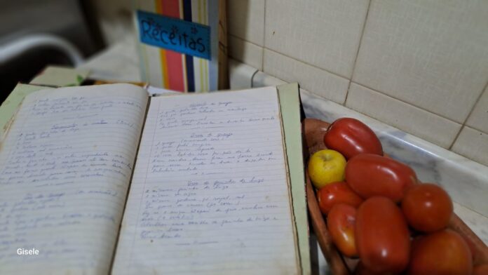 Caderno de receitas, uma relíquia da Família Bicalho - Foto - arquivo pessoal