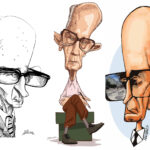 Caricaturas de Carlos Drummond de Andrade - redes sociais