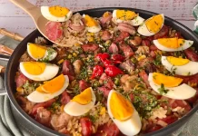 Paella caipira - Imagem - Redes Sociais