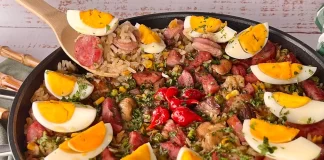 Paella caipira - Imagem - Redes Sociais