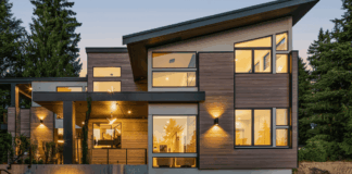 Revestimento com casca de arroz criado por empresa americana poupa derrubada de árvores. Fotos - Modern Mill - Divulgação