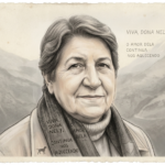 Dona Nely, a matriarca da família Bicalho. Imagem gerada por IA