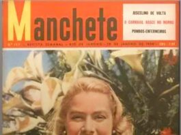 Capa da revista Manchete, de 1956, que traz reportagem sobre os pombos-correios do farmacêutico Sá Fortes.