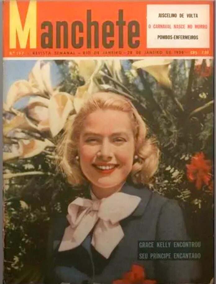 Capa da revista Manchete, de 1956, que traz reportagem sobre os pombos-correios do farmacêutico Sá Fortes.