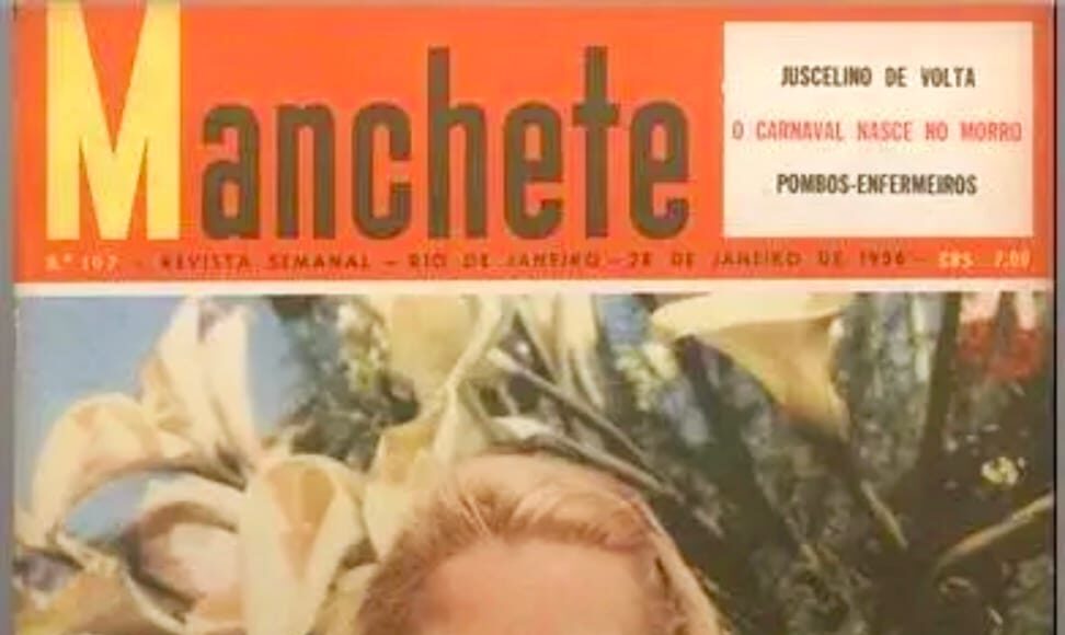 Capa da revista Manchete, de 1956, que traz reportagem sobre os pombos-correios do farmacêutico Sá Fortes.