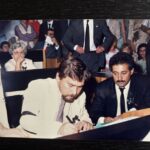 Médico lança livro sobre luta pela saúde pública Thomaz da Mata-Machado (esq.) foi vereador em BH e autor da lei que criou o Conselho Municipal de Saúde. Foto - Arquivo Pessoal
