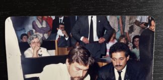 Thomaz da Mata-Machado (esq.) foi vereador em BH e autor da lei que criou o Conselho Municipal de Saúde. Foto - Arquivo Pessoal