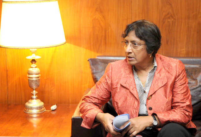 A jurista sul-africana Navi Pillay ganhou o Nobel da Paz 2026 por sua atuação em favor da paz e do direito internacional. Foto de Antônio Cruz, da Agência Brasil, durante visita da jurista ao Brasil em 2009.